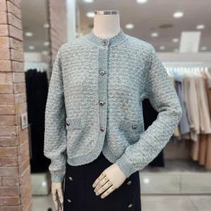 [JJ JIGOTT][JJ지고트] 멀티 믹스 메탈버튼 가디건 GMAA1CD10_DG