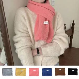 322 니트 목도리 남성 여성 커플 학생 무지 머플러