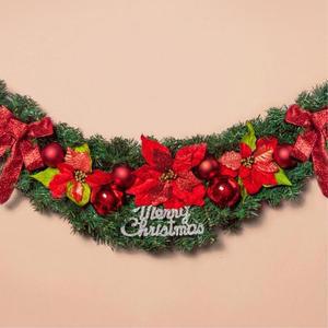 [JHQRHNWL_4B]비타리토 DIY레드 가랜드 트리장식 120cm