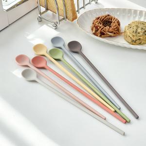 실리콘 롱티스푼 하이볼 칵테일 롱 머들러 스틱 스푼