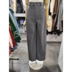 세이브존01 체크 울혼방 일자 슬렉스 222170