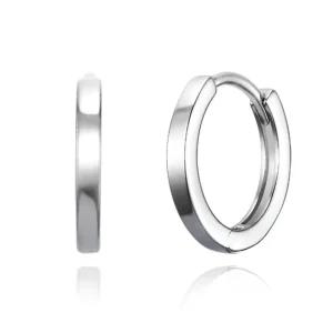[가이거] 심플 실버 베이직 원터치 링 귀걸이 GISVEE139