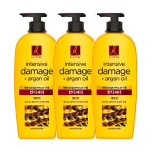 엘라스틴 아르간오일 아미노산 데미지 컨디셔너 680ml 3개 손상 모발용