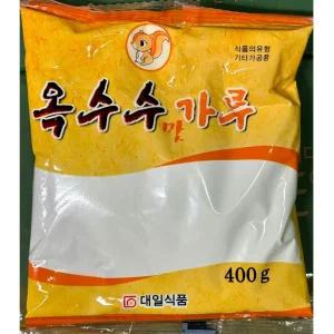 옥수수 전분 대일 400g/가루/분말/전분가루/제빵용/고급/옥수수맛/노랑/다용도/부드러운/분/업소용/봉지/옥