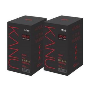 맥심 카누 다크 로스트 미니 120t x2개 총 240t 아메리카노