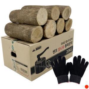 조아캠프 장작 참나무 통목 밴프 20kg 불멍 바베큐