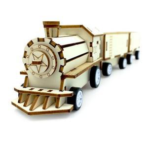 우드조립 전동화물기차만들기 초등과학 모형키트 교구장남감 3칸 방학 융합사고 꾸미는