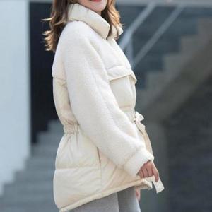 [BZJL5D3X_4C]겨울패딩 퍼프 아우터 양털 숏 코트 덕다운