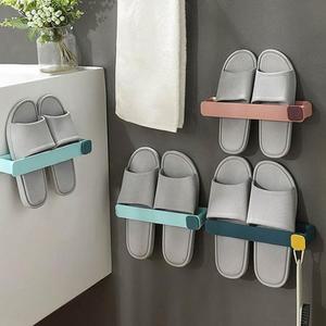 [JHP1P16S_51CR]벽부착 슬리퍼 거실화꽂이 정리대 거치대