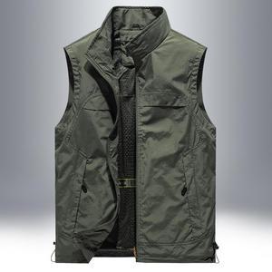 캐주얼 바람막이 조끼 골프조끼 남자 집업 낚시