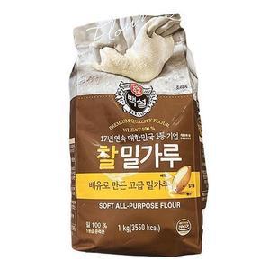 백설 찰밀가루 1kg x 3개 e84037
