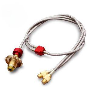 LPG 밸브 가스통 버너  호스 분배기 커넥터 변환기 연결밸브 가스 실린더