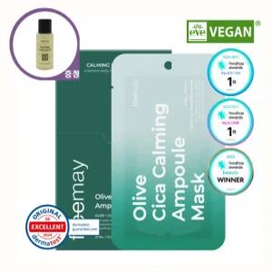 프리메이 올리브 시카 카밍 앰플 마스크 10매