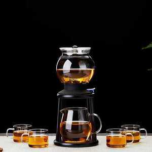 차 우리는 기계 티포트 주전자 자동 유리 티메이커 홍차 녹차 도구 내리는