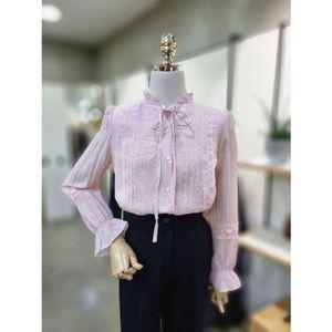 [갤러리아] ABFZ[3컬러]넥프릴 레이스 블라우스(ABZ1HB39)