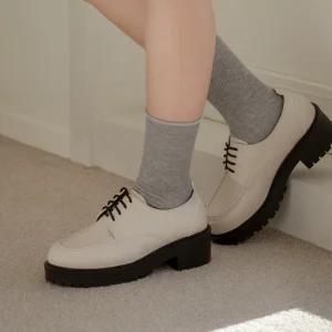 SOVO 아더 플랫폼 더비 로퍼 5cm