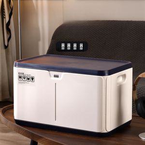 잠금장치 보관함 보안 대형 자물쇠 상자 비밀 귀중품 개인 가정용 방지 도난