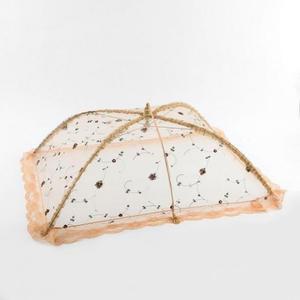 꽃자수 상덮개 레이스 원터치 돔형 밥상보-사각 (3esRR)