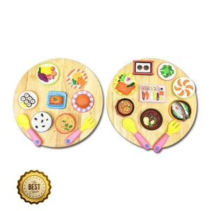 식사 예절교육 원목 밥상 소프트 음식 교구 키즈장난감 놀이용품 어린이날