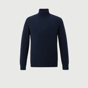 [트레몰로] HC09 폭스 블렌딩 롱터틀 니트 (주)세정 인디안 남성 FW 네이비 BF3Z93 (S30532072)