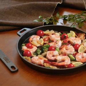 800도씨 그리핀 무쇠 주물 원형팬 시즈닝+리프트