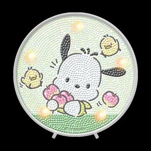 산리오 DIY 보석십자수 오로라 무드등 포차코 애플 무드등보석십자수