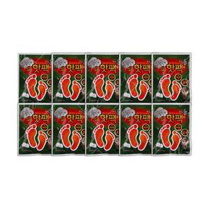 [이지커머스]김상병 발에붙이는 핫팩 10p 10시간 안전인증 양발형 발난로 휴대용발난로 붙이는난로 양말핫