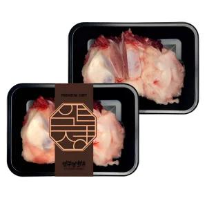 한우 도가니 1kg (500g×2팩) 냉동 국거리 곰탕·도가니탕·수육용 1++등급 투뿔한우 소 뼈 국내산 마장동 프리미엄 건강 보양식 사골 스지 설렁탕 몸보신 설 추석 명절 부모님