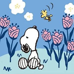 [셀러허브 패션][JH4P0274_51AJ]그리기 페인팅 피너츠 스누피 꽃향기 25X25