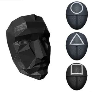 오겜2 패러디 병정 프론트맨 코스튬 가면 할로윈 이벤트 졸사컨셉 마스크