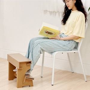 [페이퍼팝]발받침대 책상 사무실 2단 다리거치대