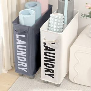 요가매트 스포츠 소도구 정리함 폭좁은수납장 접이식바퀴 운동기구 보관함