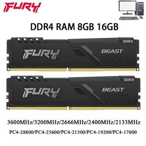 메모리 RAM DDR4 8GB 16GB 3600 3733 2400 2666 3200MHz 288 핀 DIMM 1.2V PC4-19200 21300 25600 28800 게