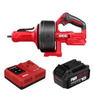 스킬 SKIL 배수관 클리너 AU0225SE00 20V 배터리 4.0A 1개 세트