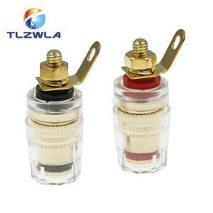 스피커 단자 바나나 플러그 소켓 커넥터 4mm 앰프 2 개