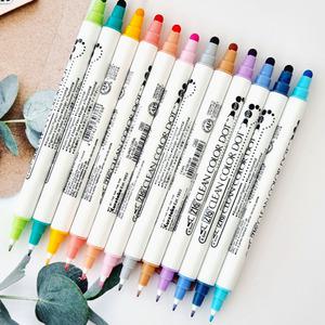 지그 클린 컬러 도트 펜 트윈닙 12색 세트 