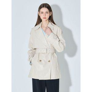 [리스트]모던시크 레더 하프 트렌치코트  택가격  428000원 _P388640106