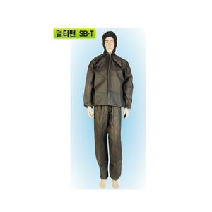멀티맨보호복/투피스-회색 SB-T / 24개-옵션 듀폰방진