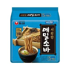 봉지라면 농심 메밀소바 127g 20개