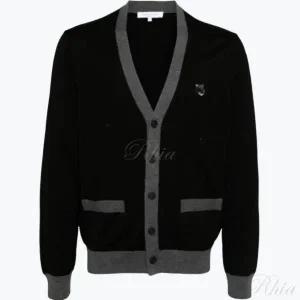 메종키츠네 볼드 폭스 헤드 패치 BI 컬러 가디건 NM00507KT1036 P199 투톤