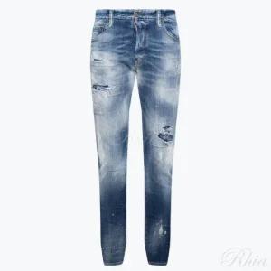 디스퀘어드2 디스 디테일 화이트 페인팅 쿨가이 진 S71LB1183 S30342 470