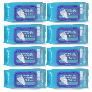 더모아 [ 에코크린 행주 티슈 70매 8개 ] 1박스 베이킹소다 청소포