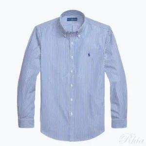 폴로 랄프로렌 포니로고 자수 스트레치 포플린 스트라이프 셔츠 710867364007