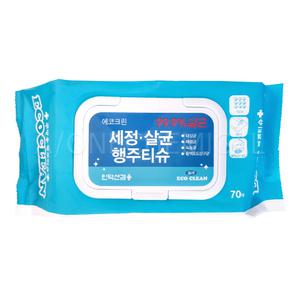 더모아 [ 에코크린 행주 티슈 70매 ] 베이킹소다 청소포