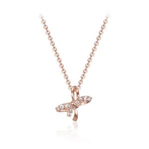 [끄란느] 리본 포인트 체인 목걸이 C24NB119