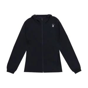 [스파이더]SPYDER 여성  스트레치 기모 윈드브레이커 FM1SPIFCNJK172W-BLK