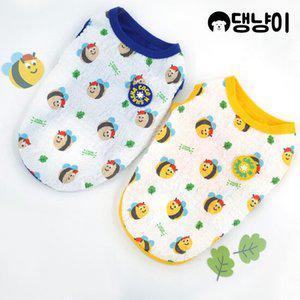 [댕냥이] 강아지 여름 민소매 쿨나시 비비 시어서커 티셔츠