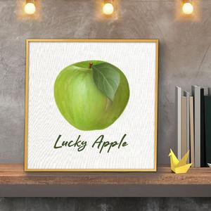 사과 풍수 심플그림 액자 돈들어오는 부자되는 50goldAL2