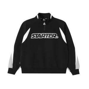[스타터 블랙라벨] 90s 어센틱 헤비 스웨트 하프 집업 (블랙) SA243IHZ15_BLK