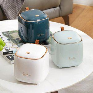 [기타]원터치 이중구조 미니 휴지통 쓰레기통 사무실 책상 탁상 화장대